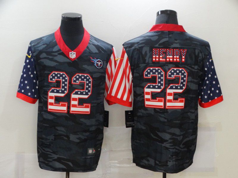 Men Tennessee Titans #22 Henry Camouflage national flag Nike Limited NFL Jersey->dallas cowboys->NFL Jersey